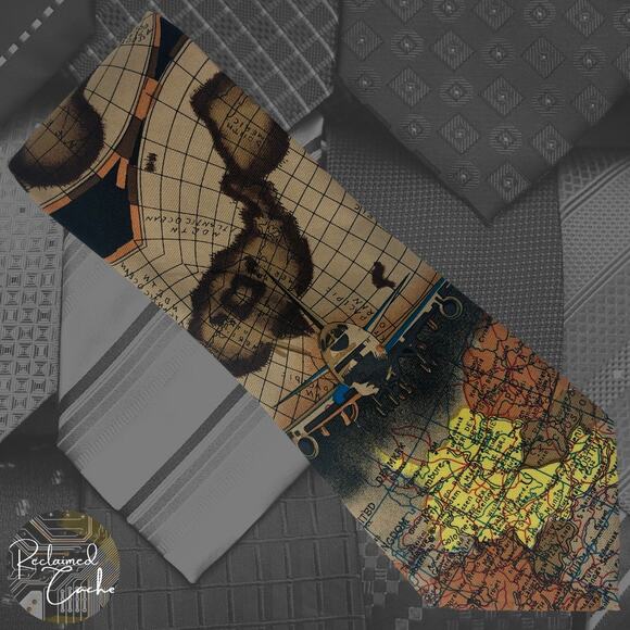 World Map Tie - Picture 1 of 6